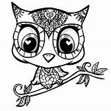 Owl Coloring Pages Owls Kids Adult Print Cute Printable Adults Mandala Skull Cartoon Colouring Color Sugar Easy Abstract Girl Babies sketch template