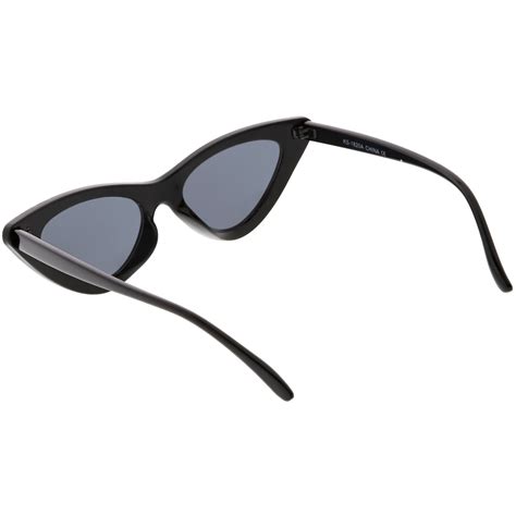 women s narrow 1990 s retro cat eye sunglasses zerouv