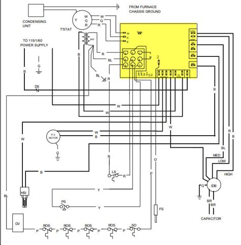 wiring diagram   goodman furnace control circuit board