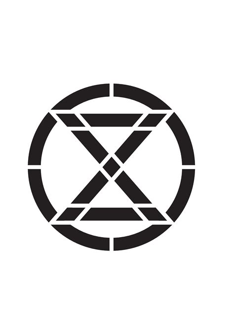 logo stencil extinction rebellion