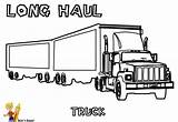 Coloring Semi Truck Pages Peterbilt Drawing Choose Board Template sketch template