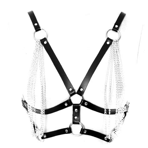 Buy Hisionlee Sexy Bondage Body Harness Queen Leather Teddy Lingerie