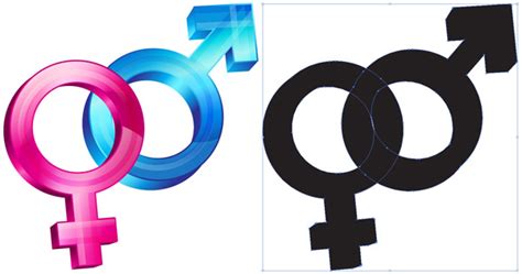 Create Gender And Orientation Symbols With Basic Shapes In