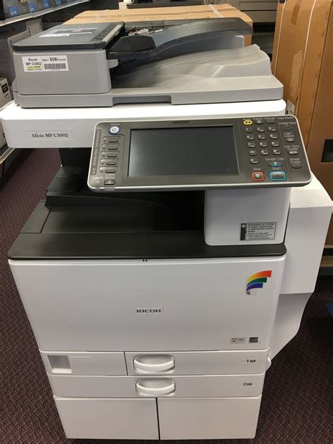 ricoh aficio mp   ppm color digital imaging printer copier scan