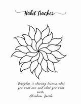 Tracker Habit Printable Habits sketch template