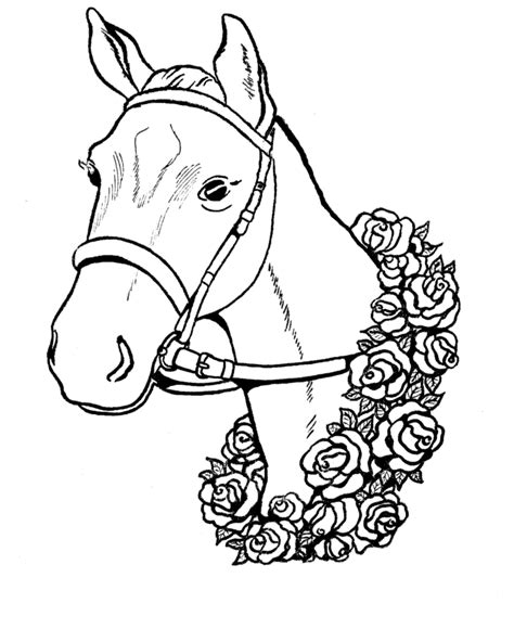 printable horse coloring page  kids coloring home