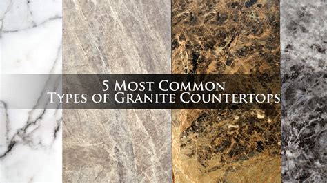 5 Most Common Types Of Granite Countertops – The Pinnacle List