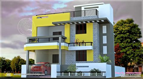 india house plan  modern style kerala home design  floor plans