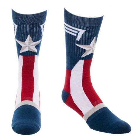 captain america suit up crew socks