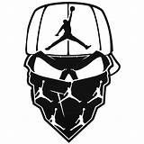 Gangster Skull Drawing Drawings Skulls Nike Jordan Paintingvalley Decal Clipartmag sketch template