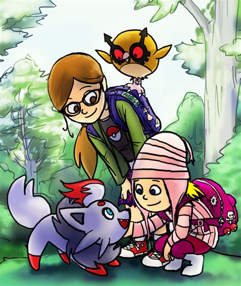 Despicable Me Edith And Margo Pokemon Trainers By