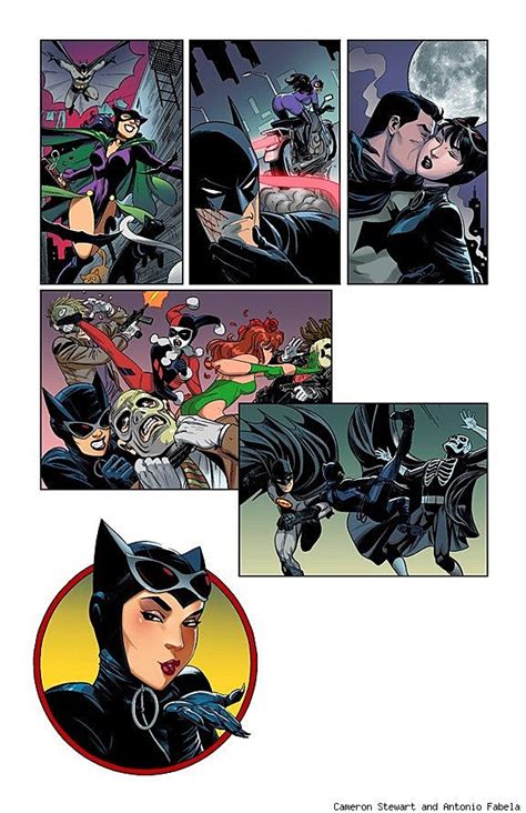 enjoy a new two page catwoman comic drawn by cameron stewart for converse