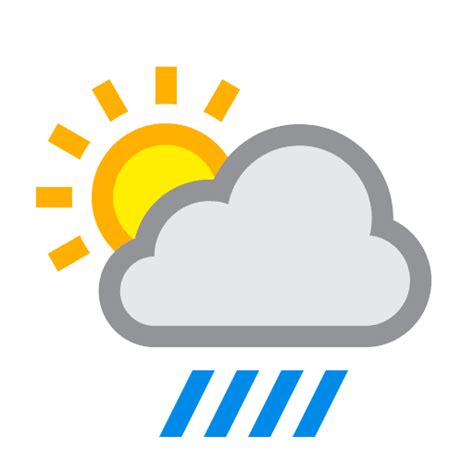 individual weather icons images rain symbol weather icon partly