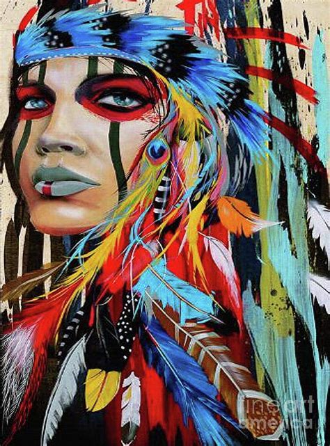 Native American Indian Women Digital Art By Trindira A