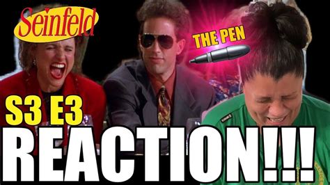 first time watching seinfeld s3 episode 3 the pen reaction 🤣