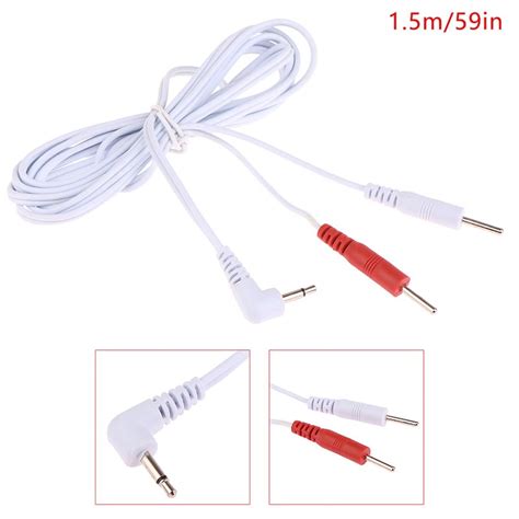 2 5mm Electrotherapy Electrode Lead Electric Shock Wires Cable For Tens