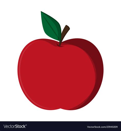 apple fruit cartoon isolated royalty  vector image