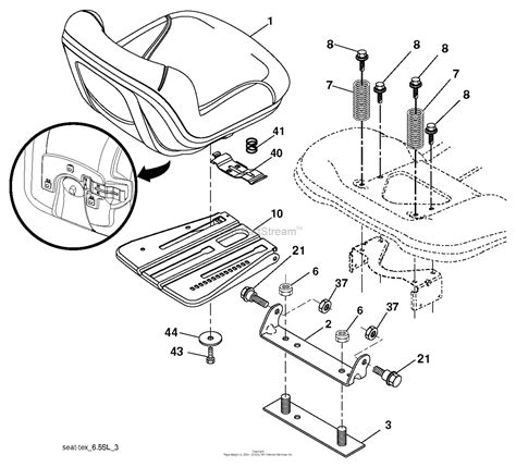 husqvarna lgt    parts diagram  seat