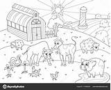 Animales Colorir Paisaje Paisagem Dibujo Adultos Maszyny Rolnicze Fazenda Zentangle Przedszkole sketch template