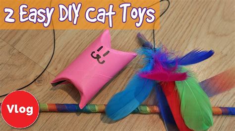 2 Easy Diy Cat Toys How To Make Simple Cat Toys On A
