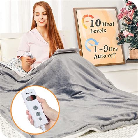 elektrische deken met automatische uitschakeling en  warmtestanden