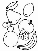 Food Coloring Pages Kids Printable Color Fruits sketch template
