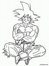 Coloring Goku Pages Ball Saiyan Super Ss Dragon Popular sketch template