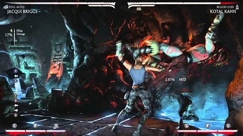 Mortal Kombat X Jacqui Briggs Combos Full Auto 1080p 60fps Youtube