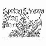 Coloring Pages Spring Showers Adult Flowers Easter Printable Flower Coloringbliss Adults Sheets Color Bliss Bring Quote Want Detailed sketch template