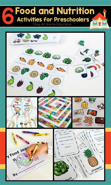 printable food  nutrition activities  preschoolers