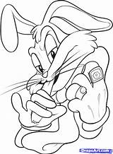 Bunny Gangster Bugs Drawings Draw Drawing Coloring Pages Cartoon Mickey Ghetto Gangsta Mouse Graffiti Tweety Characters Bird Spongebob Step Cartoons sketch template
