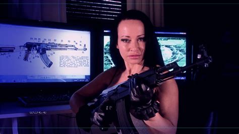 Female Assassin Explains About The Ak47 Machine Gun Youtube