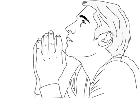 praying man coloring page  printable coloring pages