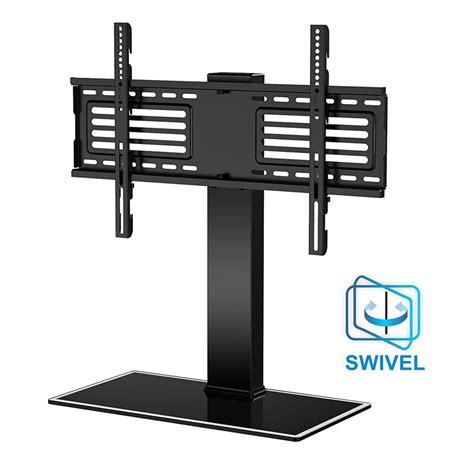 fitueyes height adjustment universal tabletop swivel tv stand with