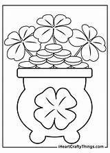 Shamrock sketch template