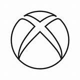 Xbox Icon Logo Icono Logos Game Microsoft Coloring Pages Icons Computer Play Social Template sketch template