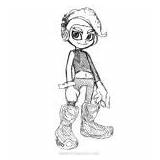 Splatoon Nana sketch template