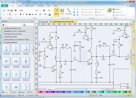 electronic schematic design software