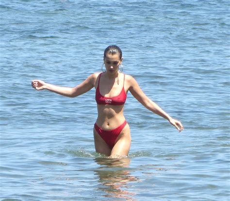 bella hadid red sexy bikini hot celebs home