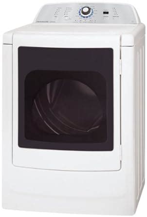 affinity  cu ft high efficiency front load gas dryer  glass door classic white