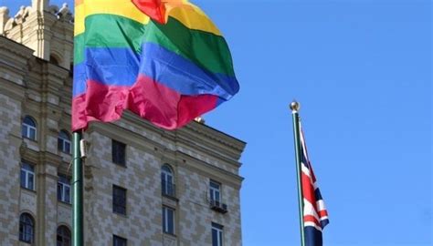 Us And Gb Embassies In Moscow Fly Lgbt Flags Uoj The