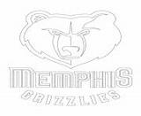 Grizzlies Coloring Memphis Nba Pages Sheet Logo Sport Template sketch template