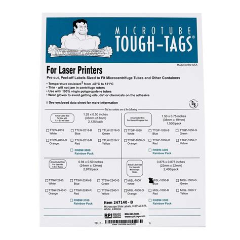 research products international corp tough tags microscope  labels fisher scientific