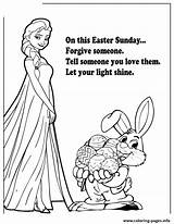 Colouring Bunny Coloring Easter Elsa Frozen Pages Disney Printable Print Color Info Book sketch template