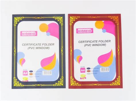 certificate folder pvc window wellmax