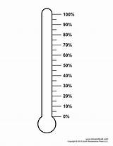 Thermometer Fundraising Template Templates Events Marks Contains Tick Simpler Percentages Second Right Only Set First Has sketch template