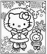 Kitty Hello Coloring Pages Christmas Winter Printable Kids Colouring Sheets Disney January Popular Photograph Choose Board Comments Coloringhome 為孩子的色頁 sketch template