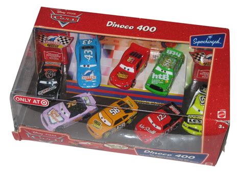 disney pixar cars  dinoco  collectors mattel pc toy car set