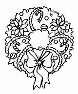 Wreath Coloring Pages sketch template