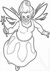 Shrek Drawing Fairy Godmother Draw Easy Step Tutorial Getdrawings Finished sketch template